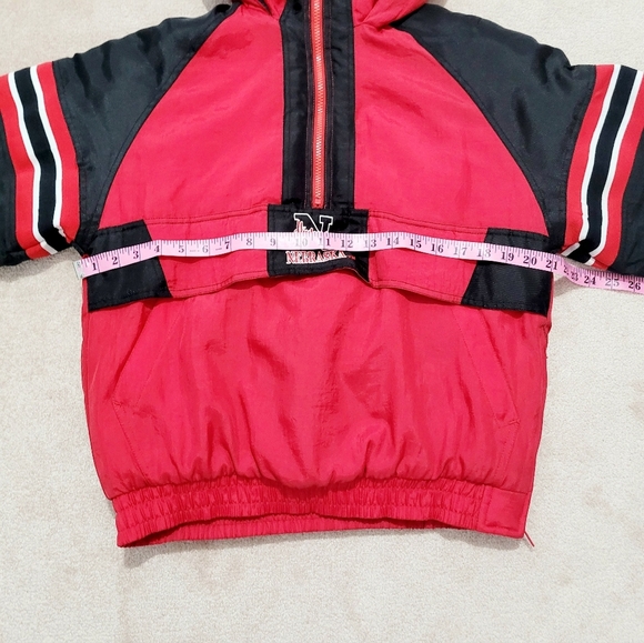 Vintage Nebraska Huskers Pullover Jacket Youth L (14-16) Or Adult S/M Quilted - Picture 8 of 14